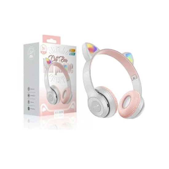 AURICULAR BLUETOOTH INALÁMBRICO CAT EAR XY-205 CINZA